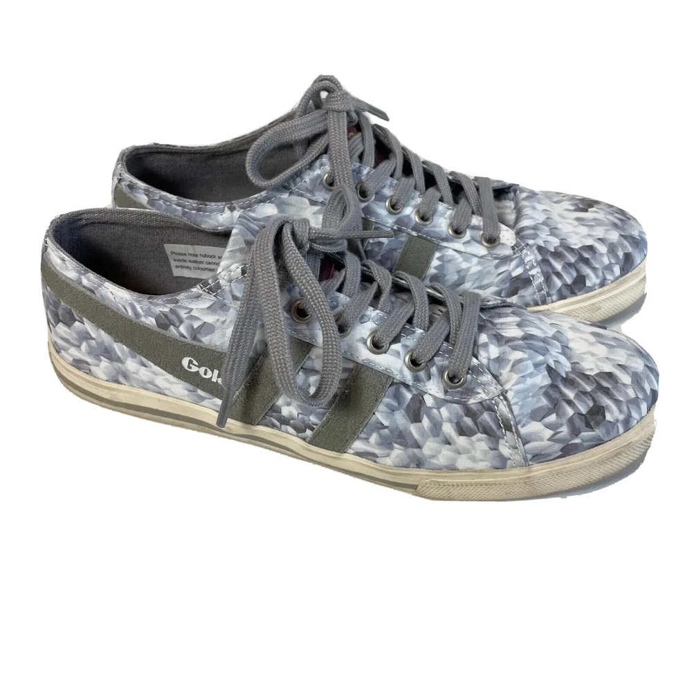 Gola Jasmine Liberty Fashion Sneaker Shoes Size 8 Gray‎ Low Top Floral Casual